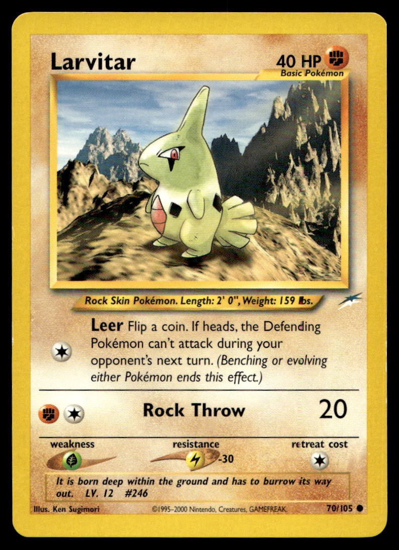 NM Larvitar [Neo Destiny 070/105] Unlimited Common Pokemon TCG