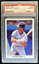 1990 Leaf Don Mattingly #69 Yankees PSA 9
