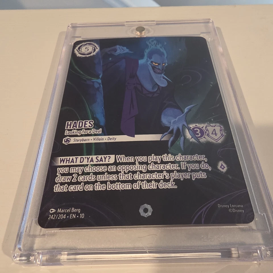 ICÓNICO Hades Buscando Oferta - Disney Lorcana 2025 Susurros en el Pozo #242 Foto 3 de 3