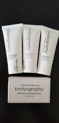 4 PIECE BODYOGRAPHY Professional Skin Hair Bath Wash/Lotion/Shampoo/Conditioner
