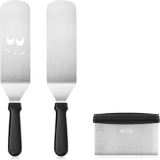 1029161 Commercial-Grade 3-Piece Stainless Steel BBQ Spatula Set