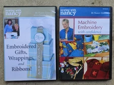 Lot DVD SEWING with NANCY Zieman Machine embroidery confidence Embroidered gifts
