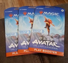 x3 Magic The Gathering Avatar The Last Airbender Play Booster Packs New