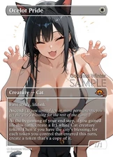 MTG - Ocelot Pride - Fanart Borderless Style - EDH / Playtest