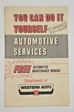 Vintage Western Auto Free Automotive Maintenance Manual - VG