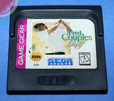 TESTED Sega GAME GEAR Game FRED COUPLES GOLF Authentic Cartridge
