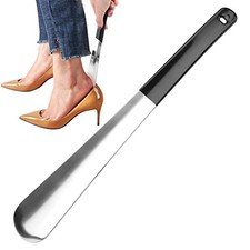 Shoe Horn Long 12 Inch, Premium Stainless Steel Shoehorn, Shoe Helper for