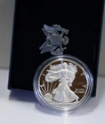 2014 W SILVER US EAGLE PROOF US Mint Box/COA  One Ounce .999 FINE