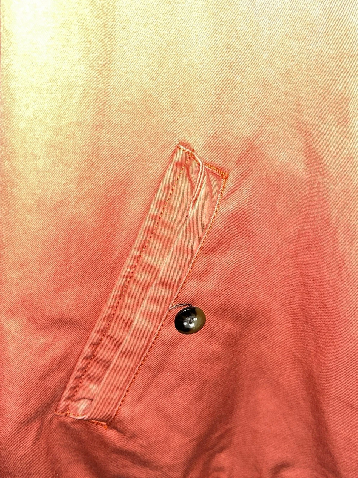 Jack Spade Warren Street New York Mens XL Red Orange Bomber Jacket Zip Front 2Ab image 4