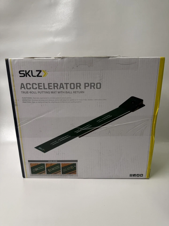 Коврик для паттинга SKLZ Accelerator Pro с возвратом мяча с тренировочным ковриком для гольфа - Изображение 4 из 4