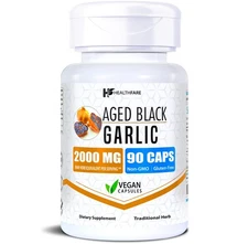 Fermented Black Garlic Extract Dietary Supplement 2000mg 90 Caps