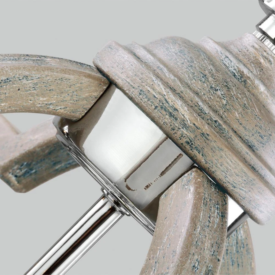 Lámpara de araña Sea Gull Lighting 3124904-846 Socorro 22 pulgadas 4 luces de pino lavado Foto 2 de 4