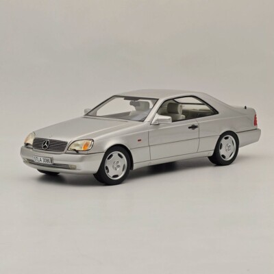 1992 Mercedes Benz 600 SEC C140 1/18 Silver Gray Cult Models CML079-1