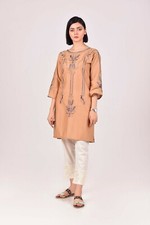 Pakistani Kurti Cotton Beige