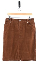 Vintage Sportscraft velvet pencil skirt in rust size UK12