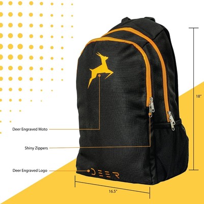 Lightweight Travel Laptop Backpack for Men and Women, Daily use backpack, Black