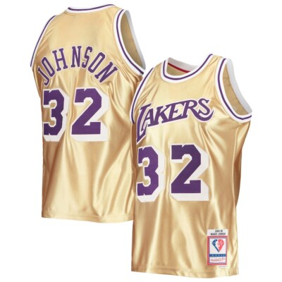 Los Angeles Lakers Magic Johnson Mitchell Ness 75th Anniversary