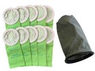 10 Proteam Backpack Vacuum Bags 100331 Replacement 10 QT + 10 Quart Cloth Bag