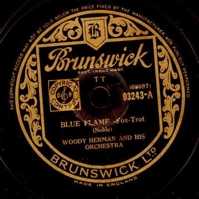 WOODY HERMAN ORCH.  Blue flame / Fur Trappers Ball      Schellackplatte    X2315