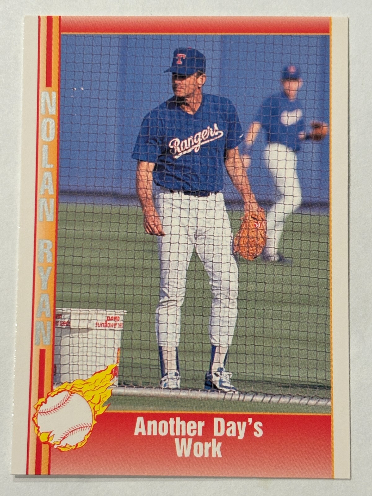 1991 Pacific #215 Nolan Ryan Texas Rangers Another Days Work