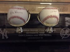 Don Larsen and Yogi Berra World Series Perfect Game No Hitter October, 8 1956