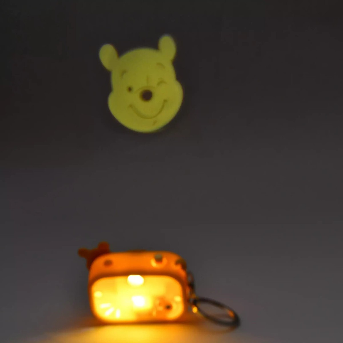 Disney store Winnie the Pooh Keychain Light Up Projection Camera