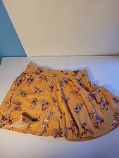 Childrens Place Orange Floral Girls Skirt Size L 10/12