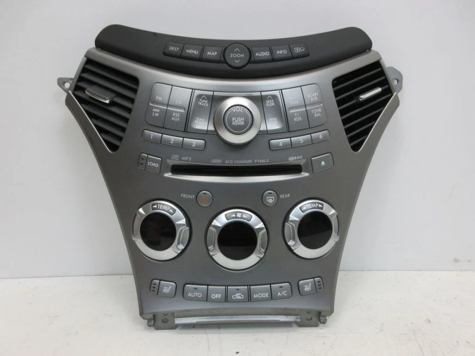 Unidad de control de aire acondicionado elemento operativo panel de radio compatible con Subaru Foto 2 de 4