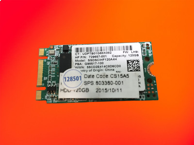 Intel 120GB M.2 SATA SSD SSDSCIHF120A4H 729657-001 803380-001 Used