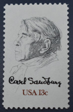 US Scott # 1731 Carl Sandburg, 1978 13¢ Stamp, MNH
