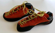 Scarpa Vapor Orange Black Lace Up Rock Climbing Shoes Women EU 36 US 5.5 70030