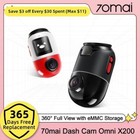 70mai Dash Cam Omni X200 Ai Motion Detection 360° Full View Set-in Gps Adas Emmc