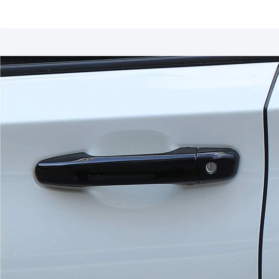 Cubiertas de manija de puerta superpuestas negras brillantes para Honda Accord 2018 2019 2020 2021 2022 Foto 4 de 4