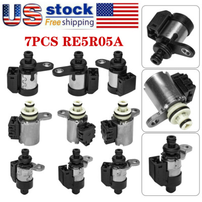 RE5R05A - Kit de solenoide de transmisión compatible con Nissan Infiniti, Hyundai Kia Datsun (paquete de 7