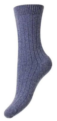Pantherella Damen Tabitha Einfach Kaschmir Socken - Blau