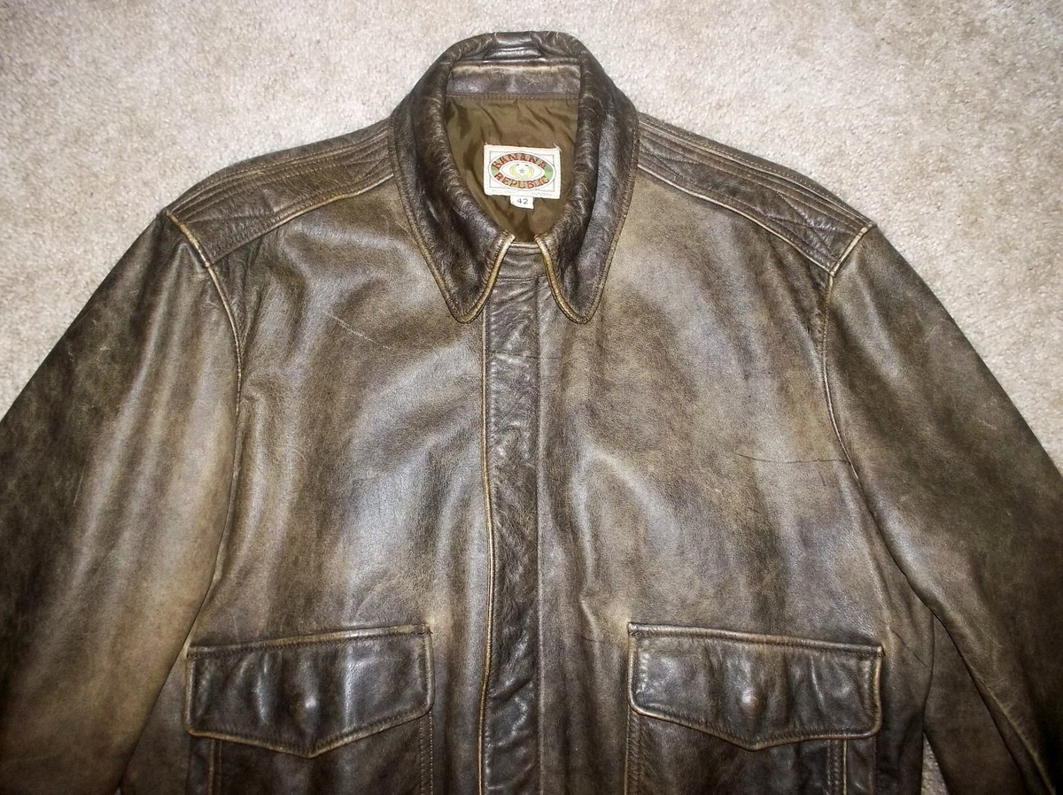 DEADSTOCK Vtg 80s Banana Republic A2 Bomber FLIGHT Leather DEADSTOCK Vtg 80s Banana Republic A2 Bomber FLIGHT Leather