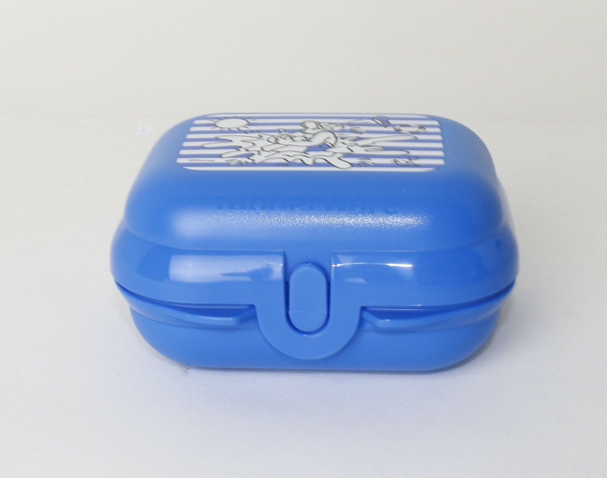 Tupperware Eco+ Mini Twin Gr.1 Brotdose Blau Lunchbox Snackbox + Bonus