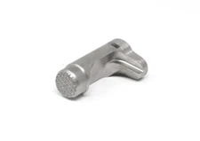 1911 Magazine Catch - Standard, Stainless Checkered