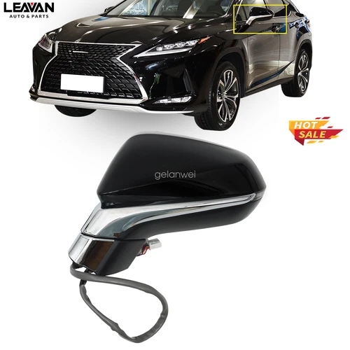 For 2016-2022 Lexus RX 350 350L 450h 450hL Black Mirror Left 13pin W/Blind Spot