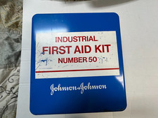 Vintage Johnson & Johnson Industrial First Aid Kit #50