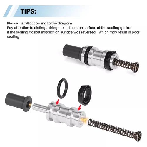 Front Master Cylinder Rebuild Kit 45072-96 for Harley Dual Disc Models 1996-2017 - Picture 4 of 17