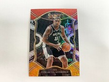 LaMarcus Aldridge Concourse Red/White/Orange Shimmer 2020-21 Panini Select # 49