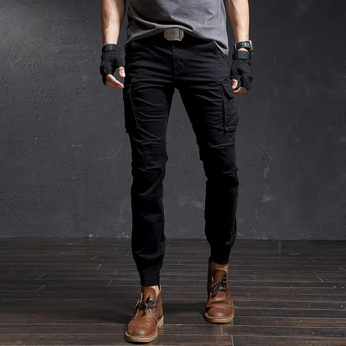 Hochwertige schmale militärische Camouflage lässige taktische Cargohose Streetwear neu - Bild 16 von 28