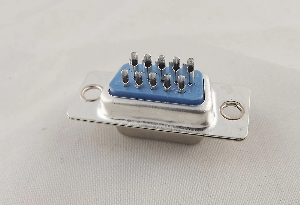 10pcs VGA DB15 15-Pin D-SUB 3 Rows Female Socket Solder Type Connector Adapter - Image 4 of 4