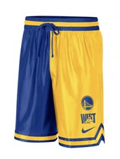 Golden State Warriors Nike Yellow And Blue Courtside DNA Shorts Men’s XXL 2XL