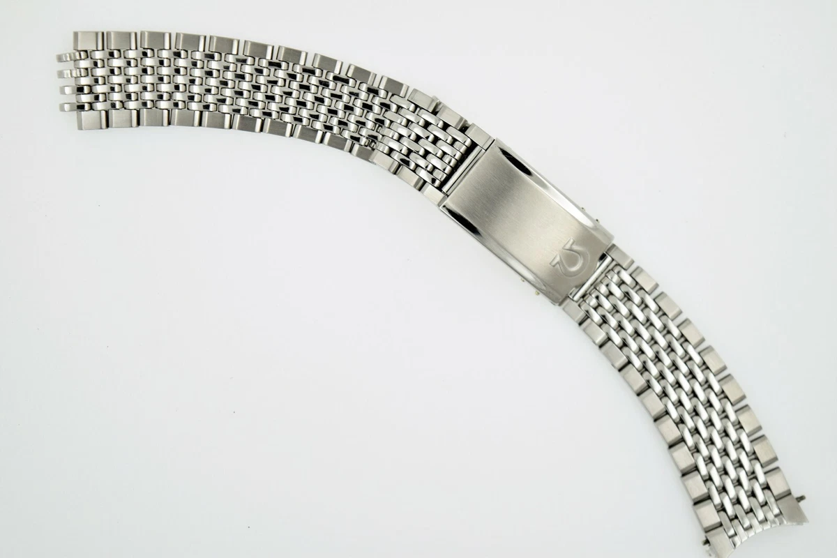 Omega Beads Of Rice Vintage Watch Steel Bracelet - Ref. 1068  for $424  for sale from a Trusted Seller on Chrono24