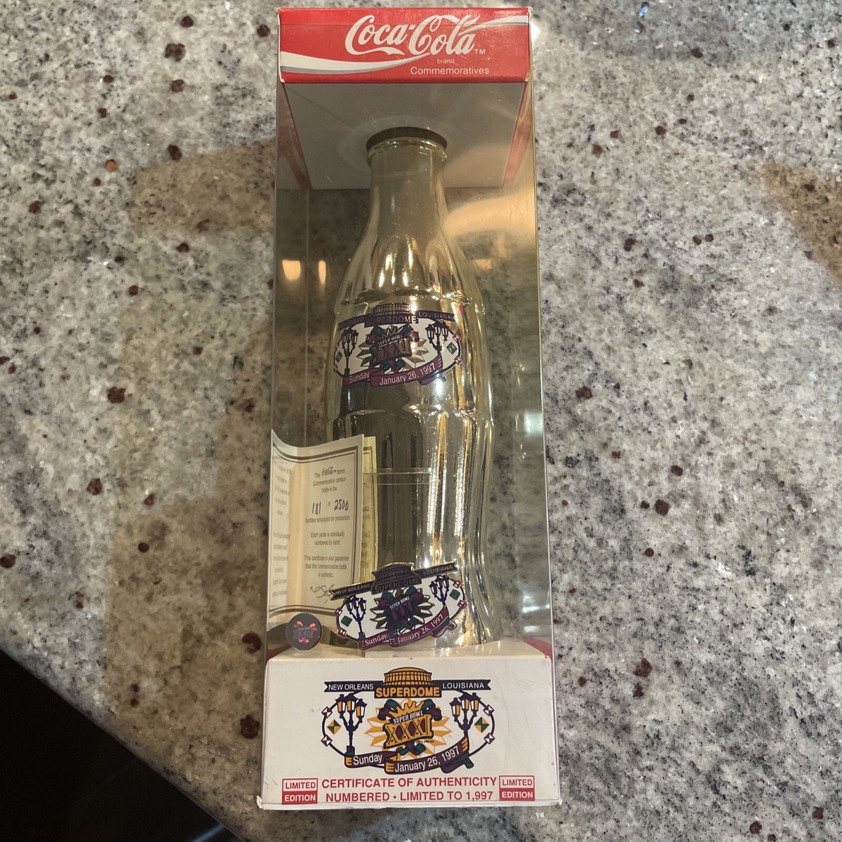 Coca-Cola Commemorative Bottle Sports series Satchel Paige Silver