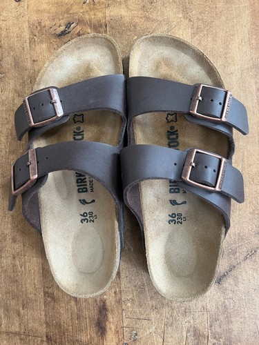 Birkenstock Arizona Regular Fit Leder Dunkelbraun US Damen 5 EU 36
