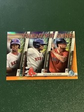 2017 Rafael Devers ORANGE REFRACTOR /25 Prospect Bowman Chrome Near Mint Red Sox