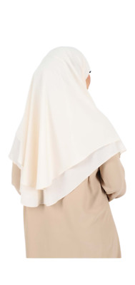hijab zweilagig Pull on Ready Made Chiffon Hijab